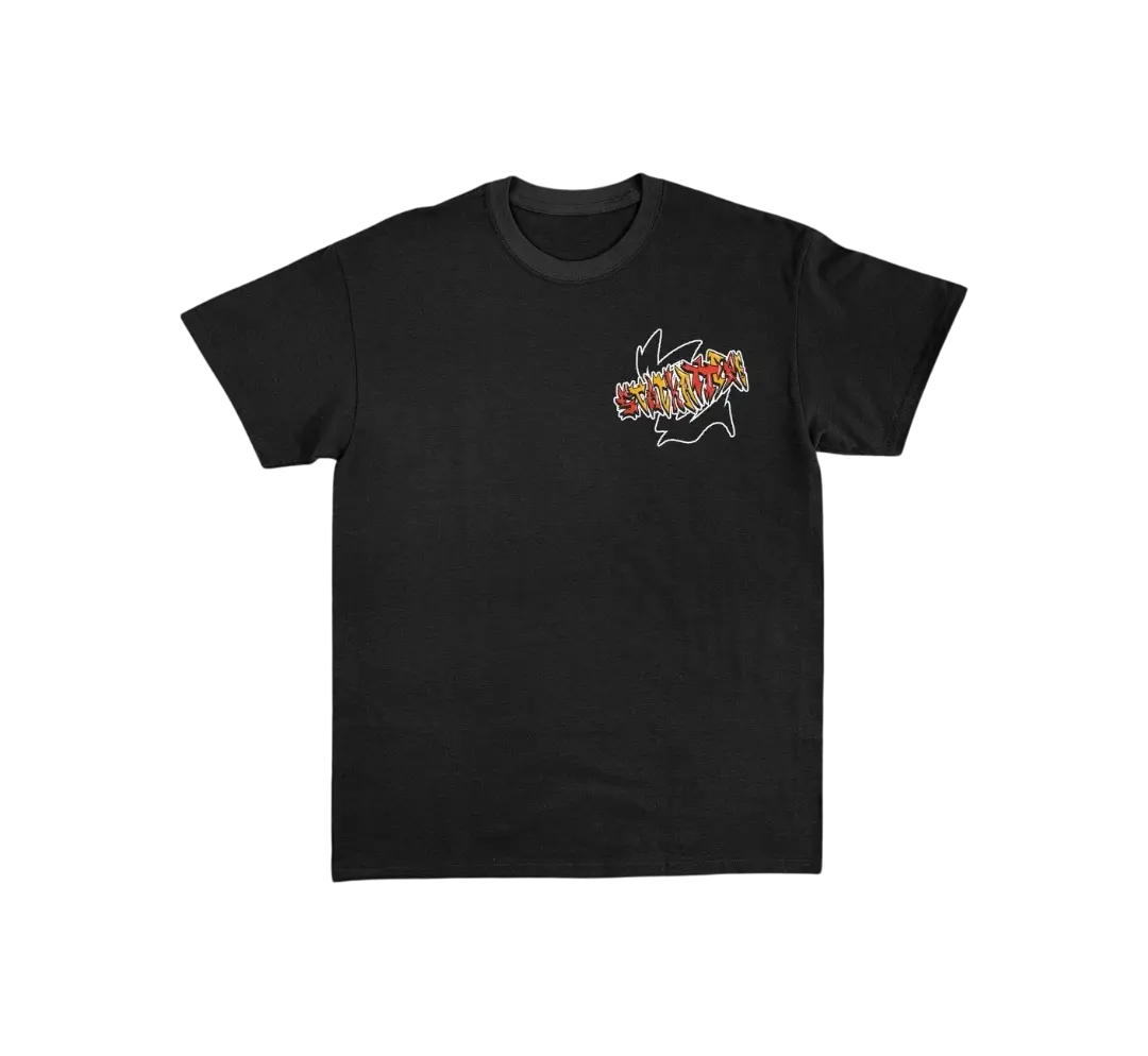 Black Pockets Overloaded Tee