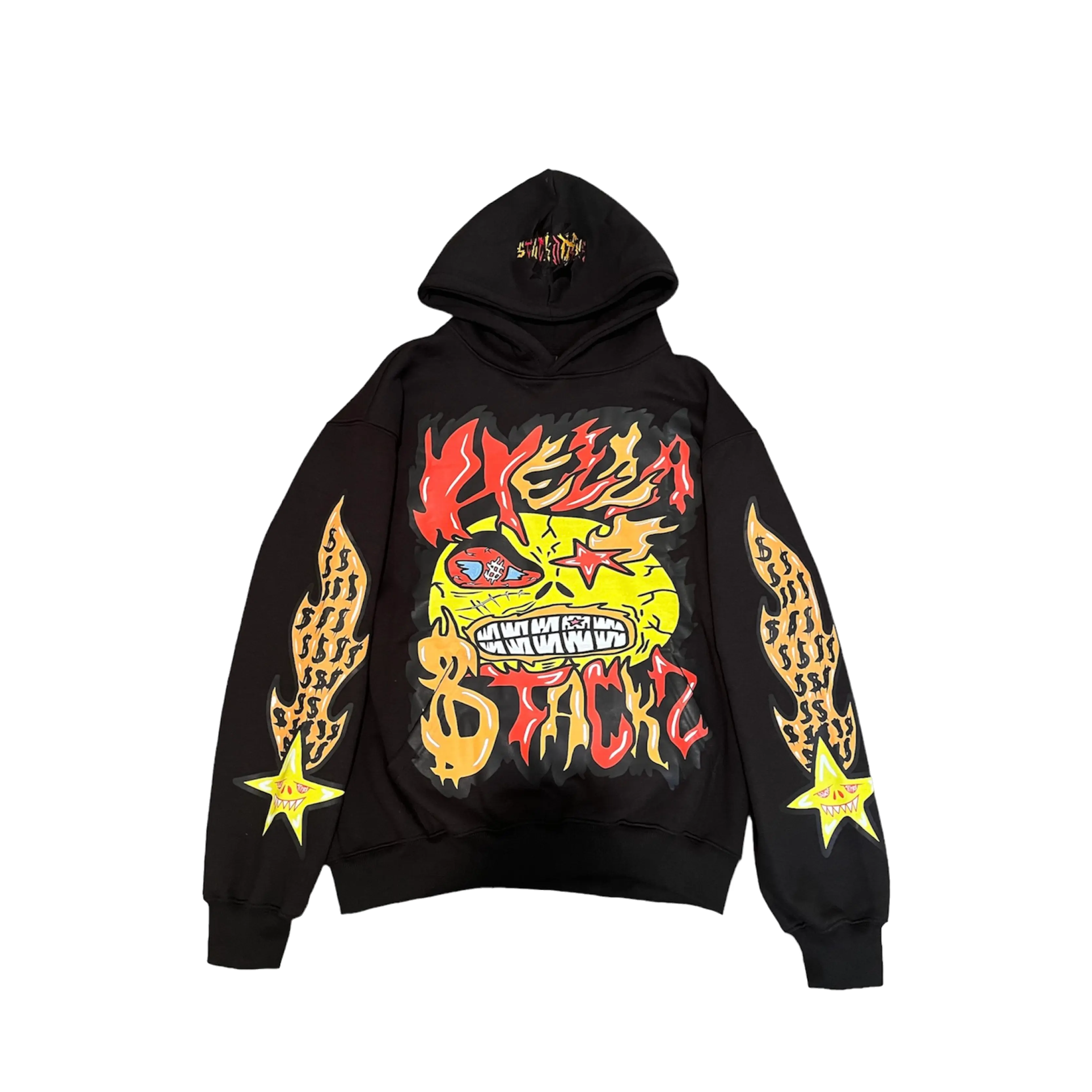 Black HellaStackz Hoodie