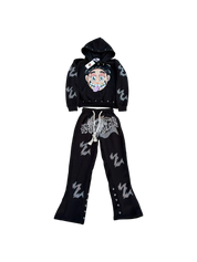 Stackz Graphic Rhinestone Sweatsuit