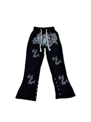 Stackz Logo Rhinestone Pants