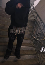 Stackz Logo Rhinestone Pants